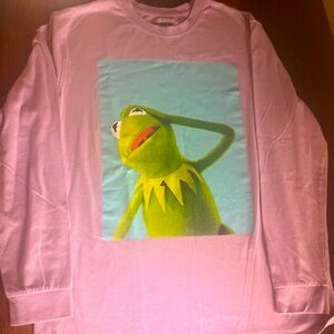 Kermit the Frog Disney Brand Size L Long Sleeve Jersey